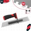 KOTARBAU® Stainless Steel Smoothing Trowel with Toothing 8 x 8