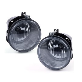 G-PLUS Fog Lights Compatible with Dodge Dakota 05-09/Durango 07-09/Fit Jeep Commander 06-10/Grand Cherokee 05-10/Fit Chrysler Aspen 07-09,12V, 42W Each Bulb H10 Halogen,Smoky Lens