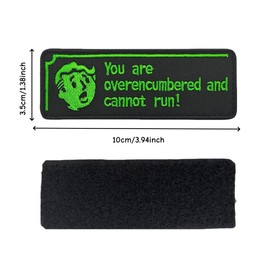 Funny Velcro Patches for Backpacks,Embroidery Overburdened Morale Patch,Military Patches Badge for Tactical Vest Clothes Chest Pack Helmet Denie Hat Game Lover