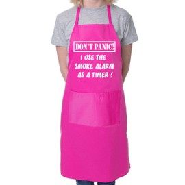 Don't Panic Fathers Day Gift Funny BBQ Cooking Novelty Apron Pink
