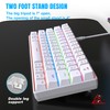 HTUTWOO 60% Mechanical Gaming Keyboard, Blue Switch, Wired Gaming Colorful
