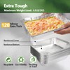 Demiwise Thickened 10 Pack Heavy Duty Aluminum Pans with Lids,