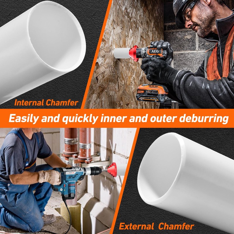 2 in 1 Inner-Outer PVC Deburring Tool, PVC Chamfer Tool,