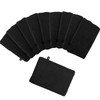 PHOGARY 10 Pack Microfiber Body Wash Mitts, Black Flannel Soft