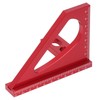 3D Mitre Angle Ruler Aluminum Alloy Professional Red 45 Degree