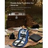 10-Piece Camping Mess Kit for 2 - Stainless Steel Silverware