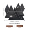 Triangle Mountain Crystal Shelf Display for Wall, Rock Gem Healing