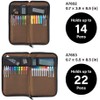 Lihit Lab A7652-24 Flat Pen Case, Black