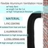 JSIXASO Exhaust Hose, Ventilation Hose, Length 3 m - 125