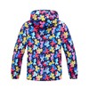 M2C Girls Rain Jacket Lightweight Hooded Fleece Lined Raincoat Colorful