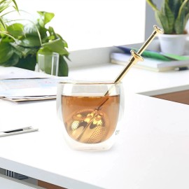 ZenBa Stainless Steel Tea Infuser Ball for Loose Leaf Tea - Silver (5-Pack)