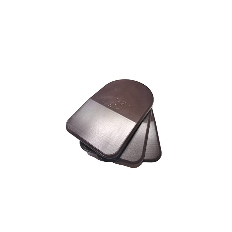 BML 7mm Heel Lifts, 3pk (Mens Large, Brown [Soft])