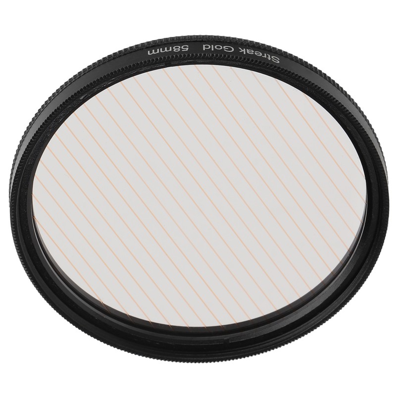 Gold Streak Anamorphic Effect Filter UHD Optical Glass Waterproof Scratch