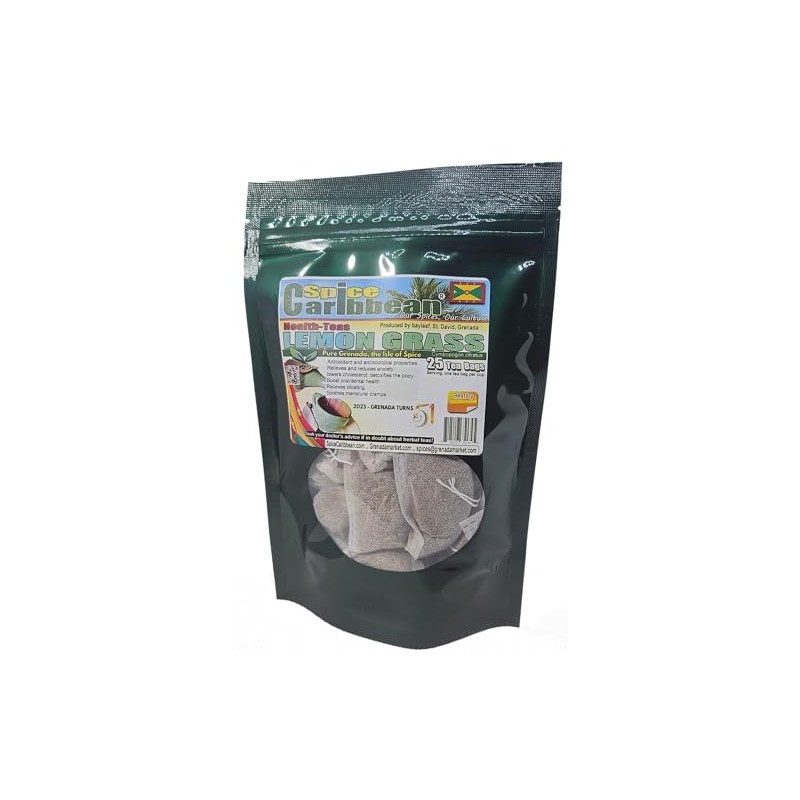 LEMON GRASS - 25 Tea Bags (ORGANIC loose Leaf Tea)