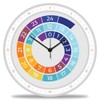 GRAVURZEILE Children's Wall Clock Rainbow Colours - Silent Children's Wall
