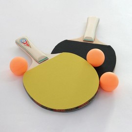 Table Tennis Racket, Ball, and Paddle Set (Shakehand Grip) Sports