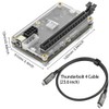 PCIE 3.0 x16 22Gbps eGPU DOCK, Thunderbolt 4 cable, compatible