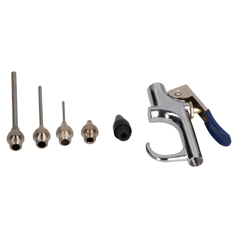 5pc Air Blow Dust Blower Blowing Gun Adaptor Nozzles Trigger