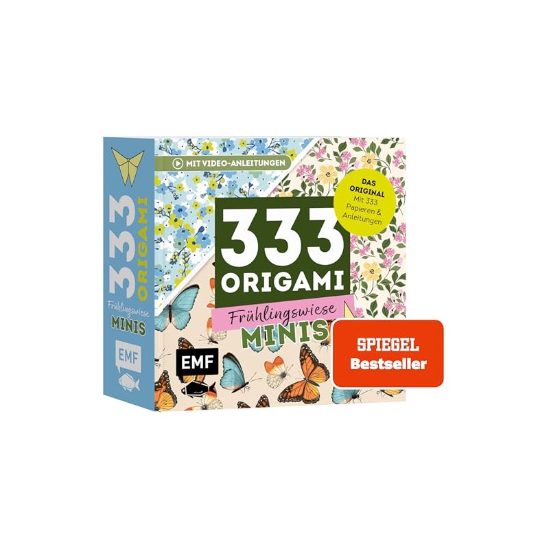 333 Origami Minis – Frühlingswiese – Dein dekorativer Wendeblock zum