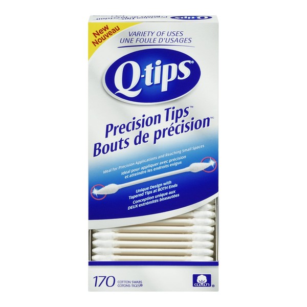 Q-Tips Precision Tips Cotton Swabs 170 Count