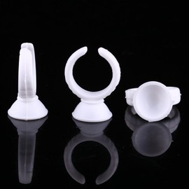 Tazas de tinta del tatuaje 100 unids anillos de maquillaje desechables Pigmento del tatuaje de la ceja Pigmentos Holder Container Maquillaje Herramienta (#3)