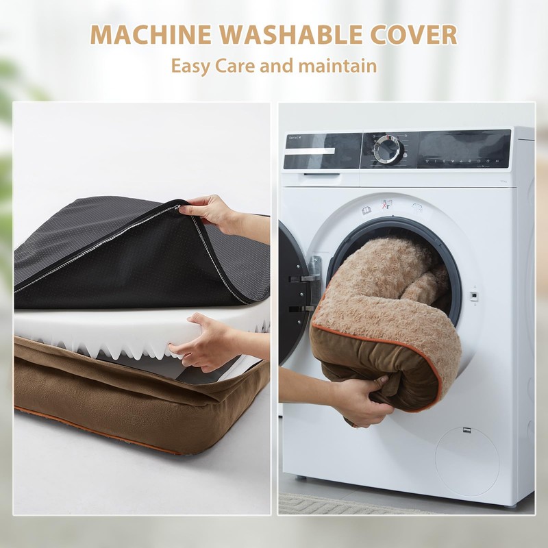 BFPETHOME Orthopedic Dog Beds for Large Dogs-Waterproof Sofa Dog Bed