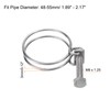 sourcing map 6Pcs Double Wire Hose Clamp, 48-55mm Adjustable Stainless