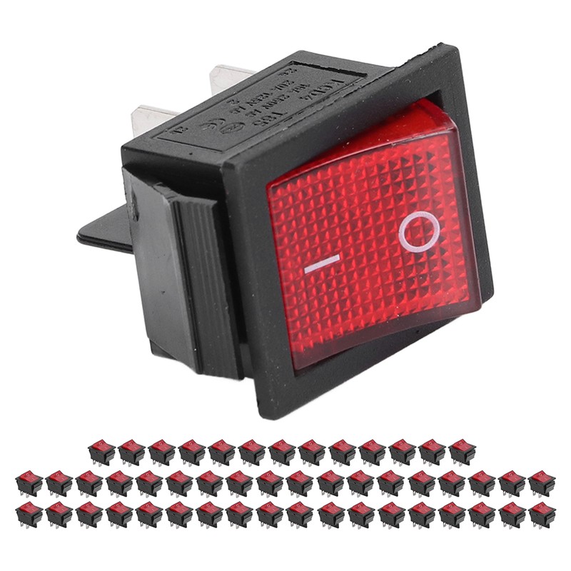 50PCS Snap Power Switch Brass 4 Pin 2 Position Mini