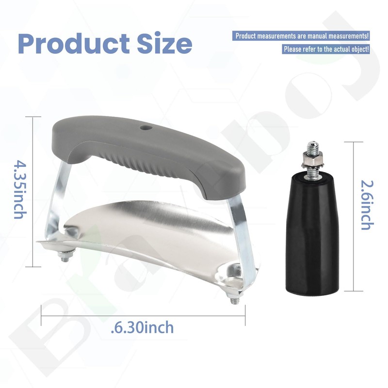 Braveboy Damper & 80672 Charcoal Lid Handle Kit Compatible with
