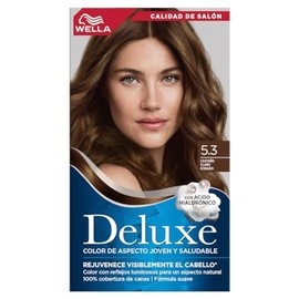 Wella Deluxe, Tinte Permanente 5.3 Castaño Claro Dorado, 207 G