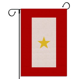 Gold Star Mother's Day Garden Flag 12.5×18'' Army Military Marine Corps Family Memorial Day Veterans Day 4th of July Decoration for Outdoor Lawn Yard Decor