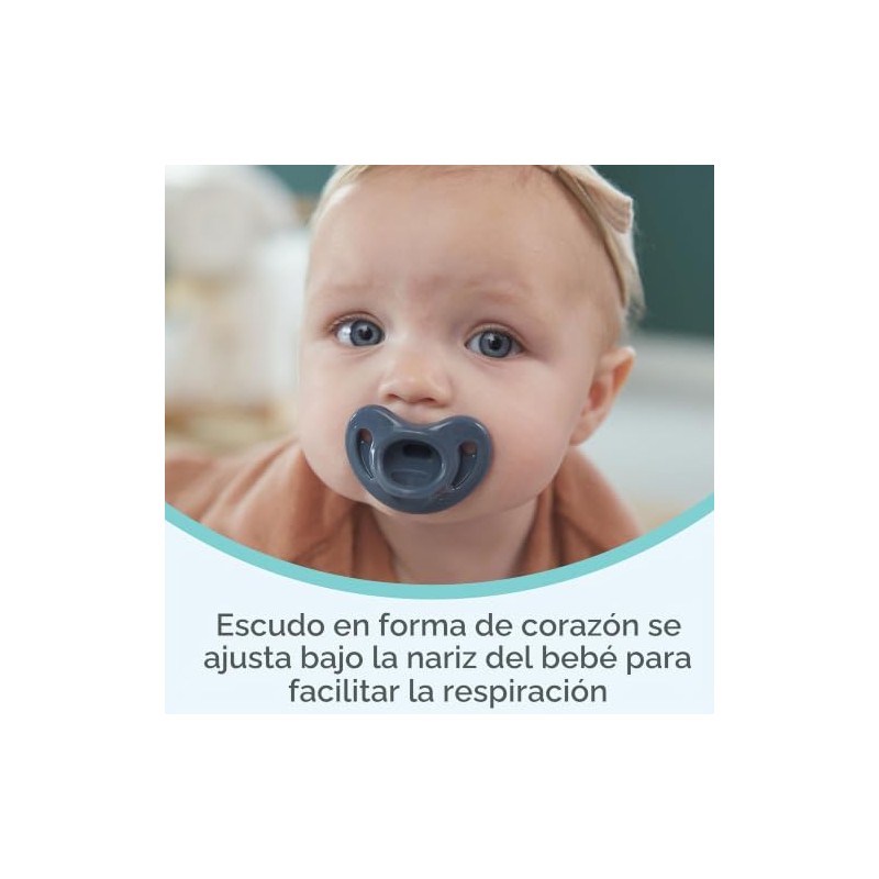 NUK Chupetes de ortodoncia cómodos 100% silicona, 0-6 meses, moda