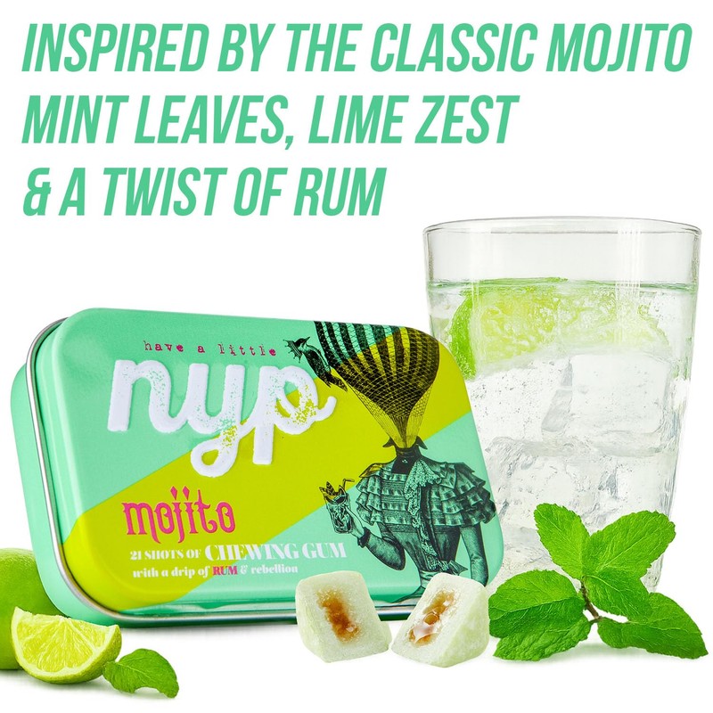 NYP Sugar Free Mojito Lime Chewing Gum, Aspartame Free Mojito