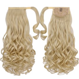 Blonde Ponytail Hair Extension Wavy 20" 5 Oz Clip In Hair Piece