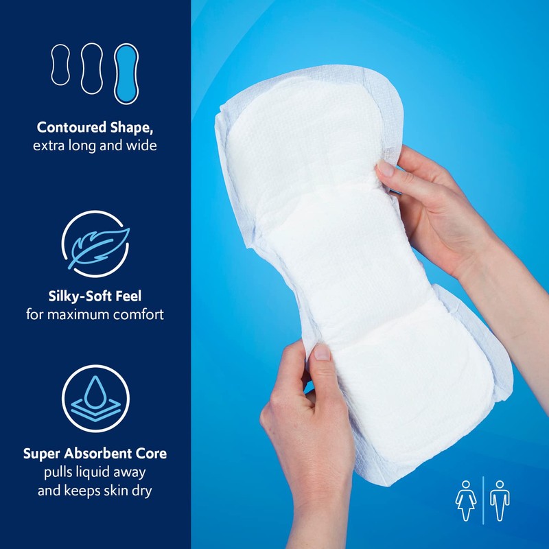 TotalDry Ultimate Overnight Booster Pads. Use with Briefs or Protective