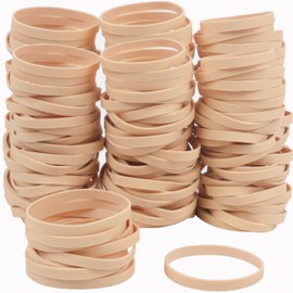YOUOWO Rubber Bands, 110 Pack, American Color, #64, Inner Diameter: 2.2 inches (55 mm), Folding Diameter: 3.5 inches (90 mm), Width: 0.25 inches (6.35 mm), Thick Width: Rubber Bands, Anti-Degradation,