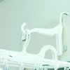 Aisen Laundry Hanger, Gray, 5.9 x 1.2 x 9.8 inches