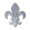Fleur-de-Lis Crystal Chrome Auto Emblem