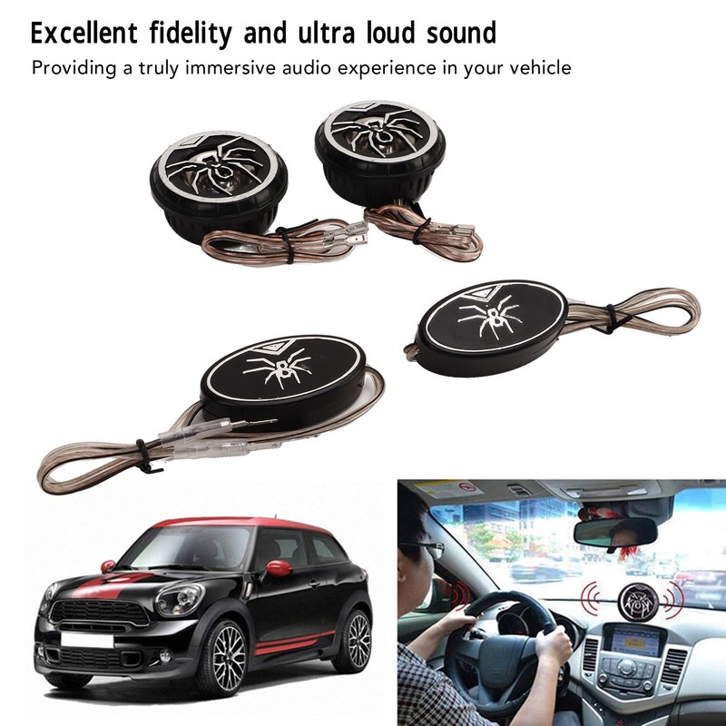 Raguso Car Speaker Crystal Clear Car Stereo Tweeter Ultra Loud