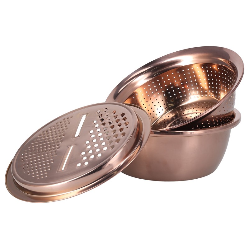 Multipurpose Water Basin Drain Basket with Vegetable Cutter Grater Stainless
