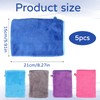 ZFRITP 5 Pcs Waschhandschuh Körper,Waschhandschuhe Frottee,Waschlappen Microfaser,Mikrofaser Waschlappen,Flanell,Weich