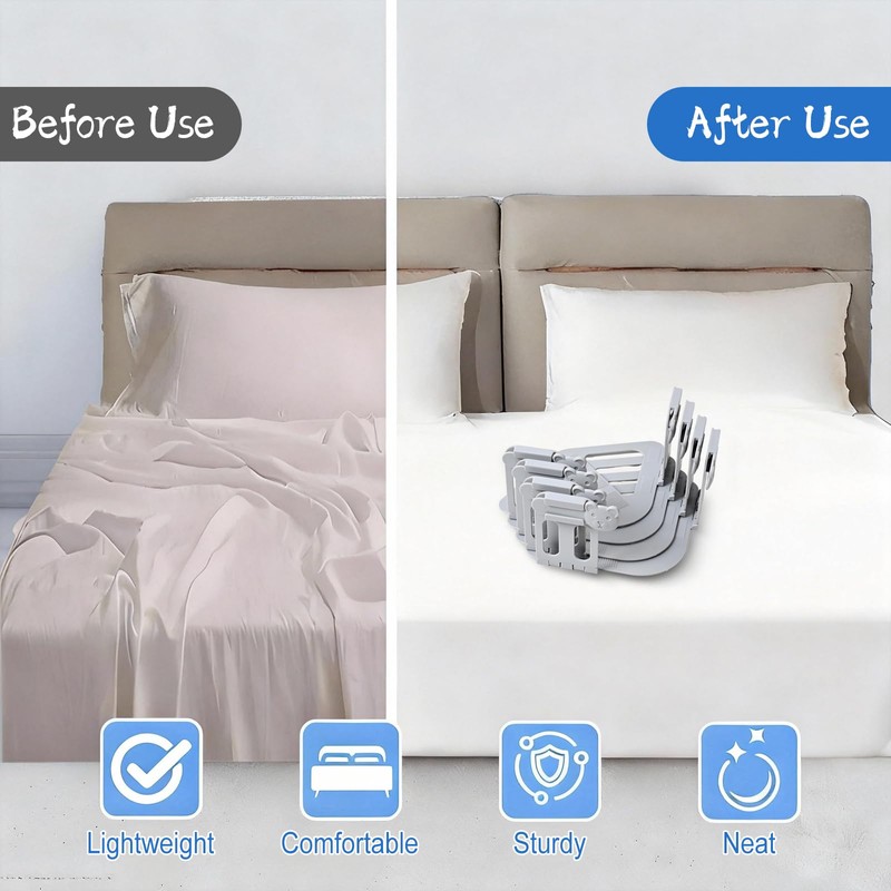 Tianher Bed Sheet Clips, 4 Pieces Fitted Sheet Clips With
