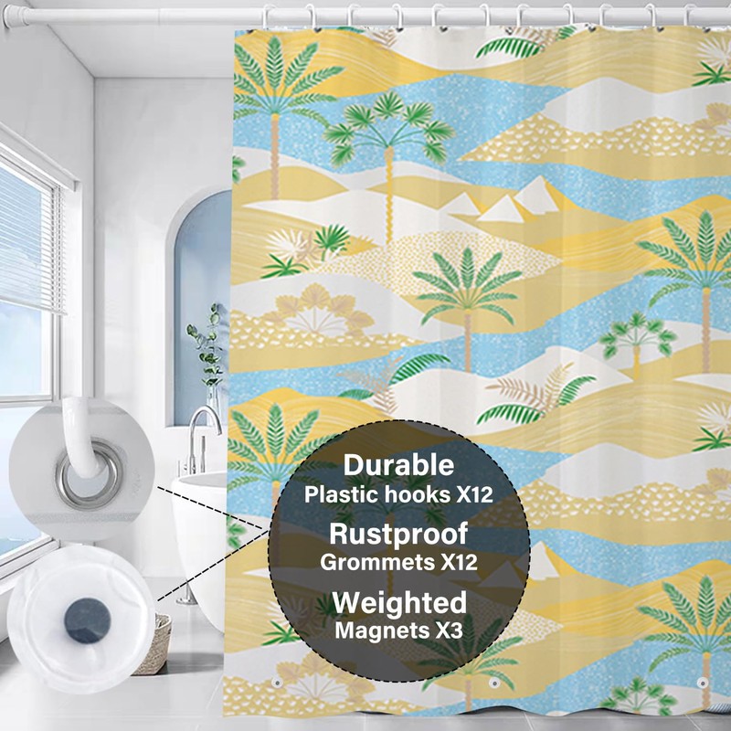 Myratts Plastic Shower Liner - Premium EVA 6G Shower Curtain