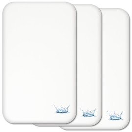 Next to Me Crib Waterproof Mattress Protectors Covers - 3 Pcs SET - 100% Natural Cotton - Extra Soft & Breathable to fit bedside cribs mattresses up to 83 x 50cm - Made in Europe