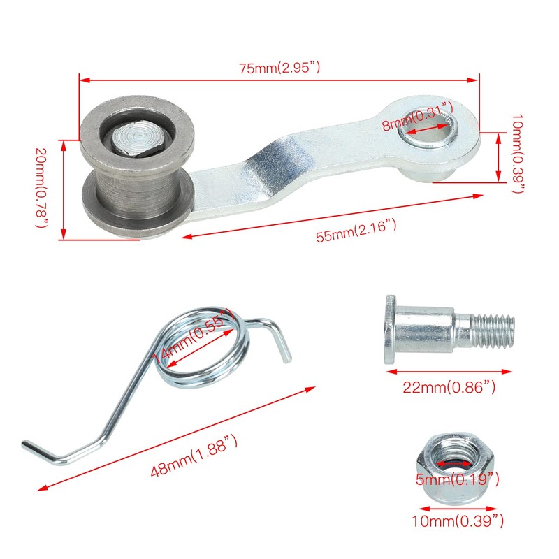 GREHUA Chain Adjuster Tensioner with Roller Spring for Razor E300