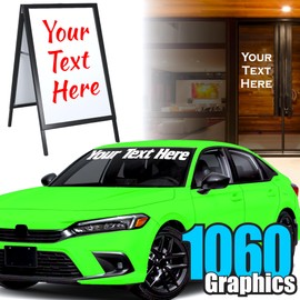 Custom Window Decals (Any Size, Any Color) Vinyl Lettering, Car Stickers, Sign Letters, Numbers