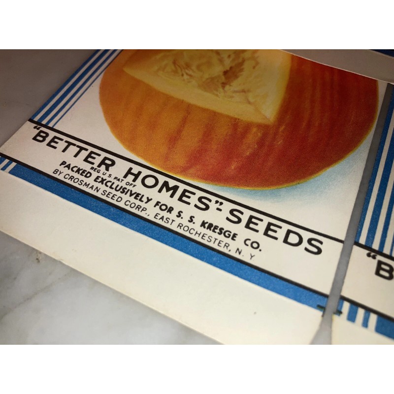 Better Homes Lot: 5 Vintage Better Homes PUMPKIN Seed Packets,