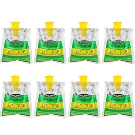Fly Traps 8 Pack Outdoor Hanging, Disposable Flies Trap Bag Catcher Flying Insect Trap for Outdoor Family Farm Park Orchard Garden Patio