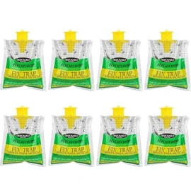 Fly Traps 8 Pack Outdoor Hanging, Disposable Flies Trap Bag Catcher Flying Insect Trap for Outdoor Family Farm Park Orchard Garden Patio