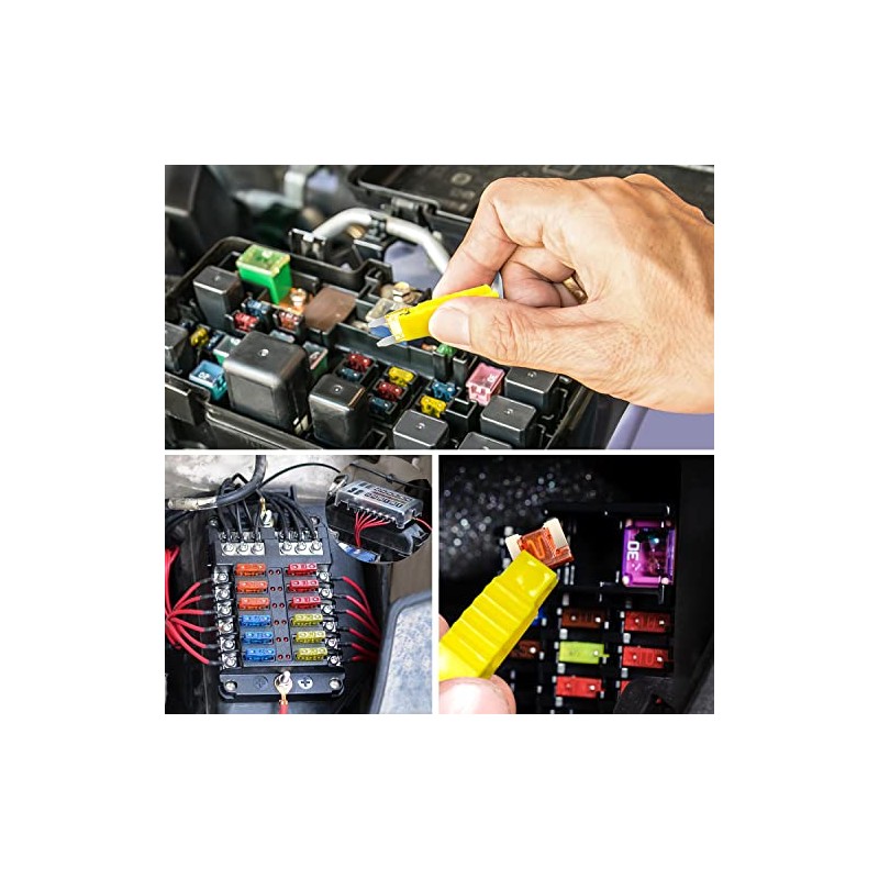 Nilight Kit Surtido de 372 Fusibles para Auto, Estándar, Mini